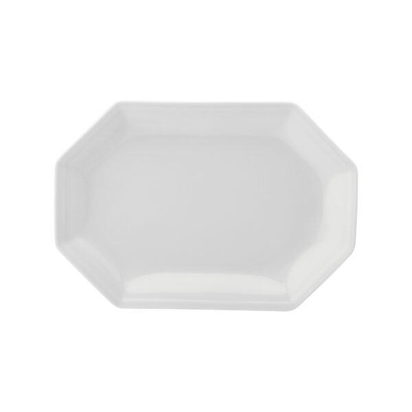 Travessa Rasa Oitavada Oval 28cm Porcelana Schmidt - Mod. Prisma