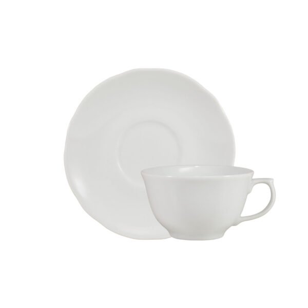 Xícara de Chá Com Pires 200ml Porcelana Schmidt - Mod. Izabel 003