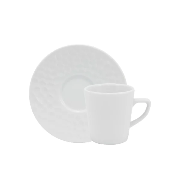 Xicara Café Com Pires 70ml Porcelana Schmidt - Mod. Artico