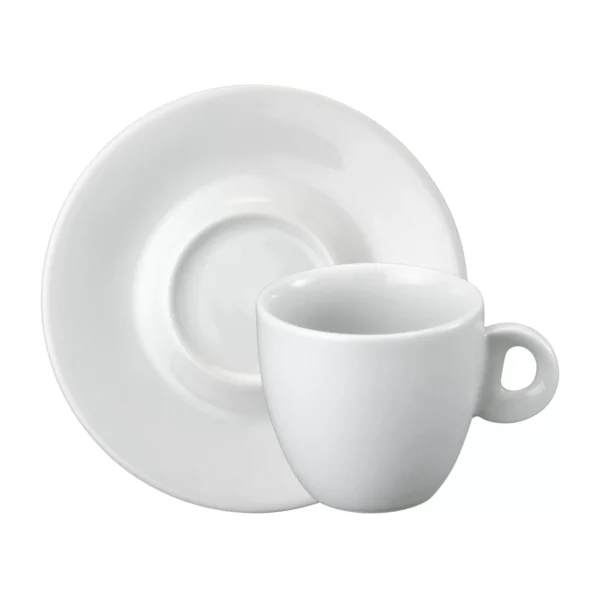 Xícara Café com Leite com Pires 230ml Porcelana Schmidt - Mod. Sofia