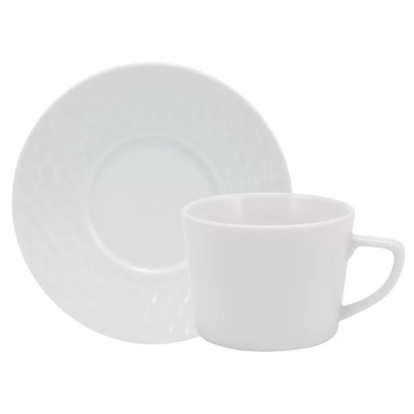 Xicara Chá Com Pires 200ml Porcelana Schmidt - Mod. Artico