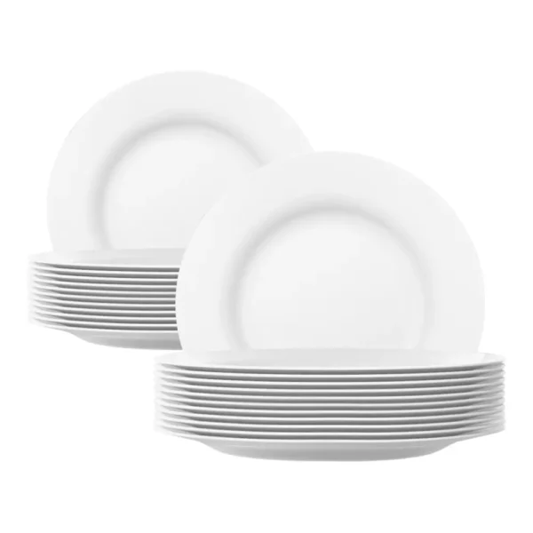 Pratos para Sobremesa Menu Nadir Opaline 19cm com 24 peças