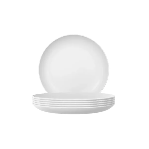 Jogo de Pratos de Sobremesa Blanc Nadir Opaline 19cm 6 peças