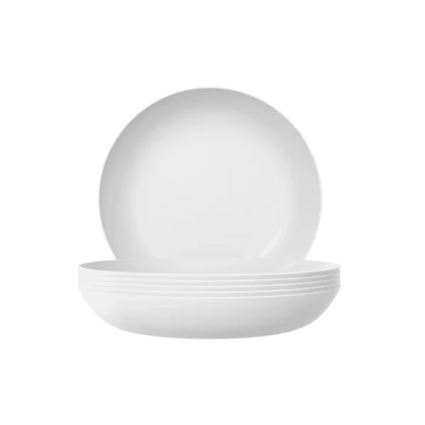 Jogo de Pratos Fundo Blanc Nadir Opaline 22cm com 6 peças