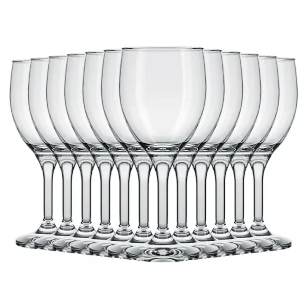 Jogo de Taças e Copos para Vinho Imperatriz Nadir 445ml com 12 peças