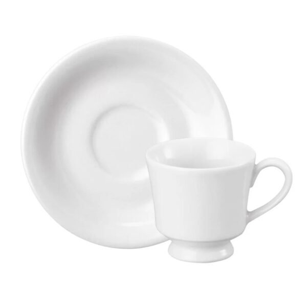 Xicara Café Com Pires 60ml Porcelana Schmidt - Mod. Itamaraty
