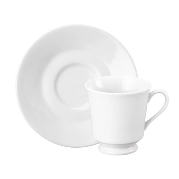 Xicara Chá Com Pires 200ml Porcelana Schmidt - Mod. Itamaraty